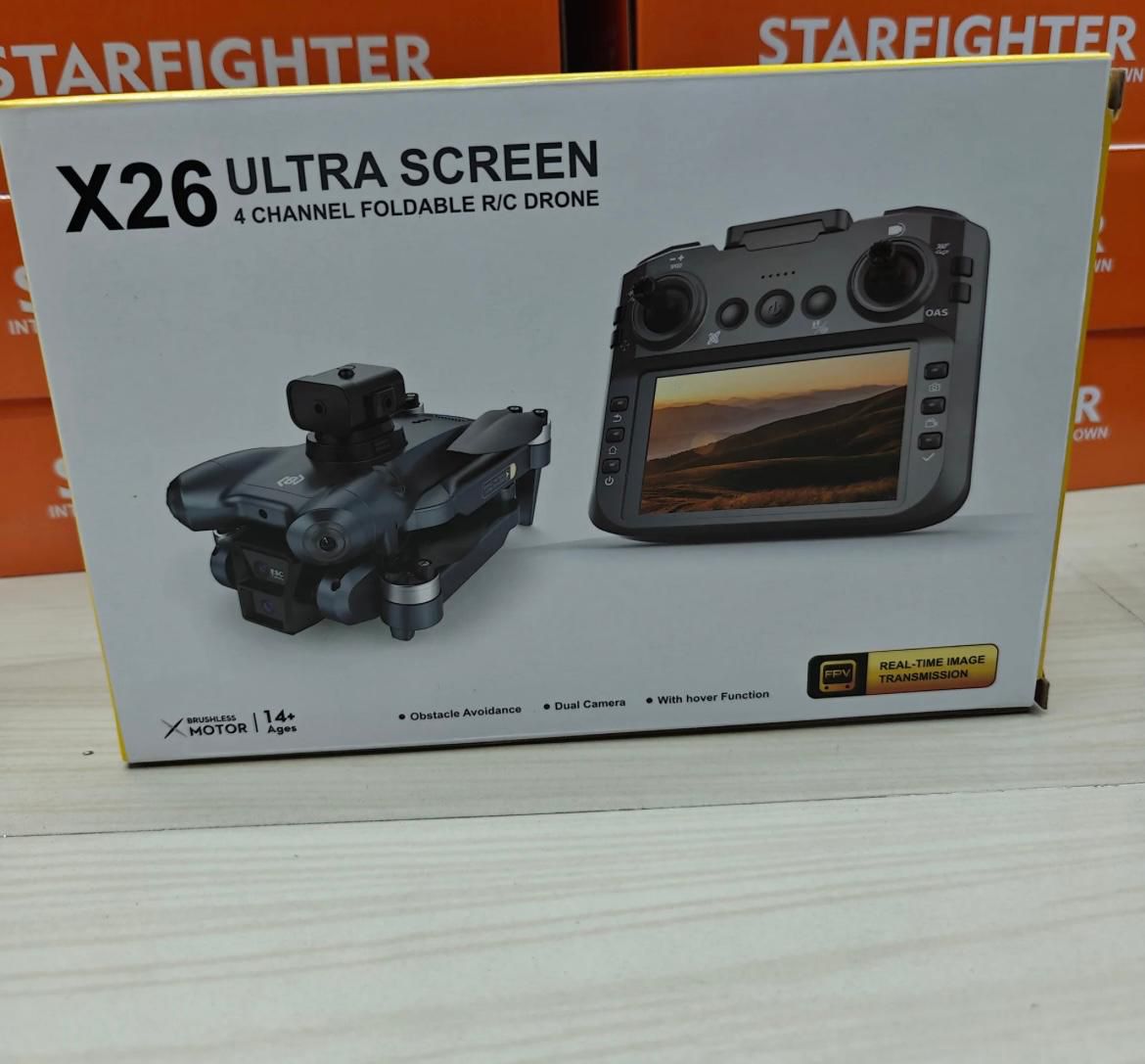 Ultra Screen 4-Channel Foldable RC Drone with Built-in Screen Remote